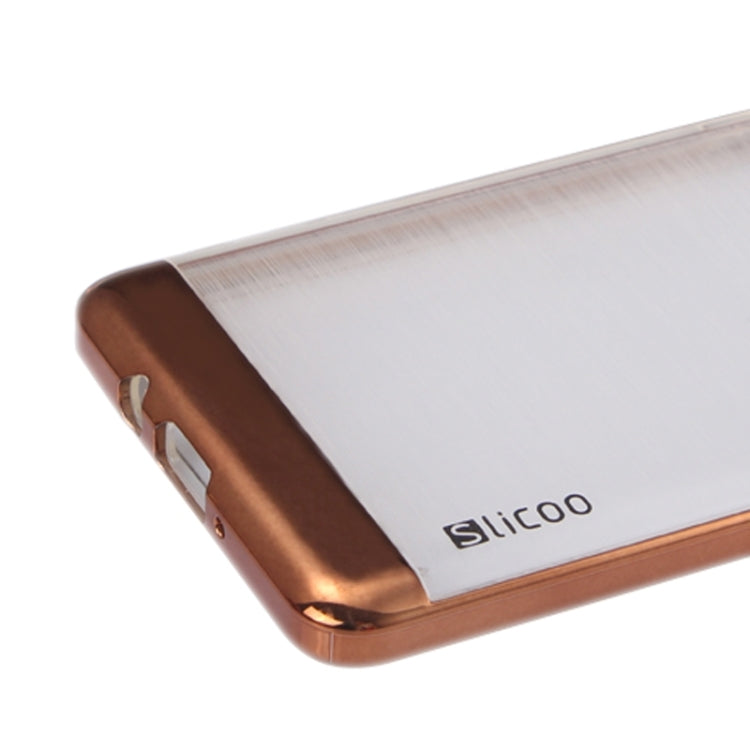 Slicoo Brushed Texture Electroplating Transparenct Combination Case for Galaxy A5 / A500