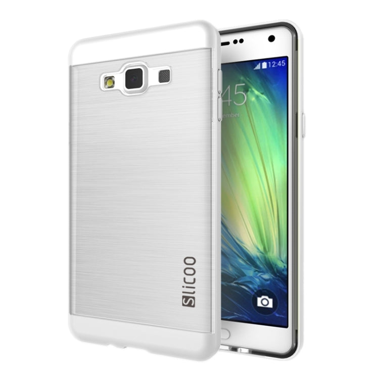 Slicoo Brushed Texture Electroplating Transparenct Combination Case for Galaxy A5 / A500