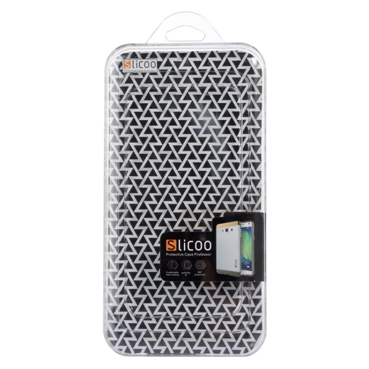Slicoo Brushed Texture Electroplating Transparenct Combination Case for Galaxy A5 / A500