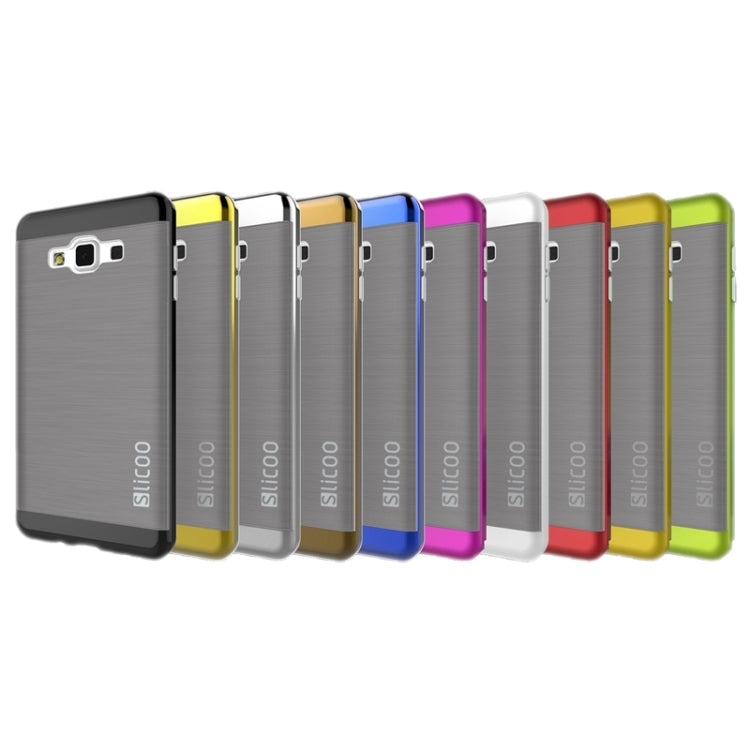 Slicoo Brushed Texture Electroplating Combination Case for Galaxy A5 / A500