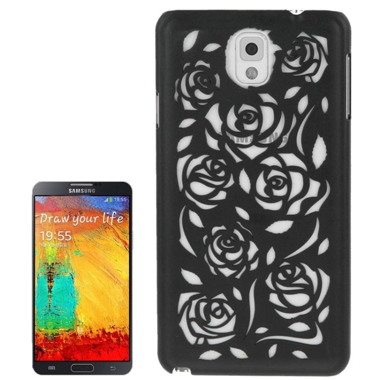 Hollow Out Rose Flowers Pattern Protective Hard Case for Galaxy Note III