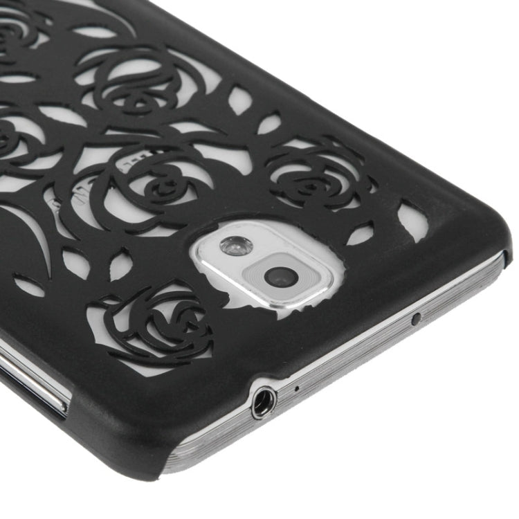 Hollow Out Rose Flowers Pattern Protective Hard Case for Galaxy Note III