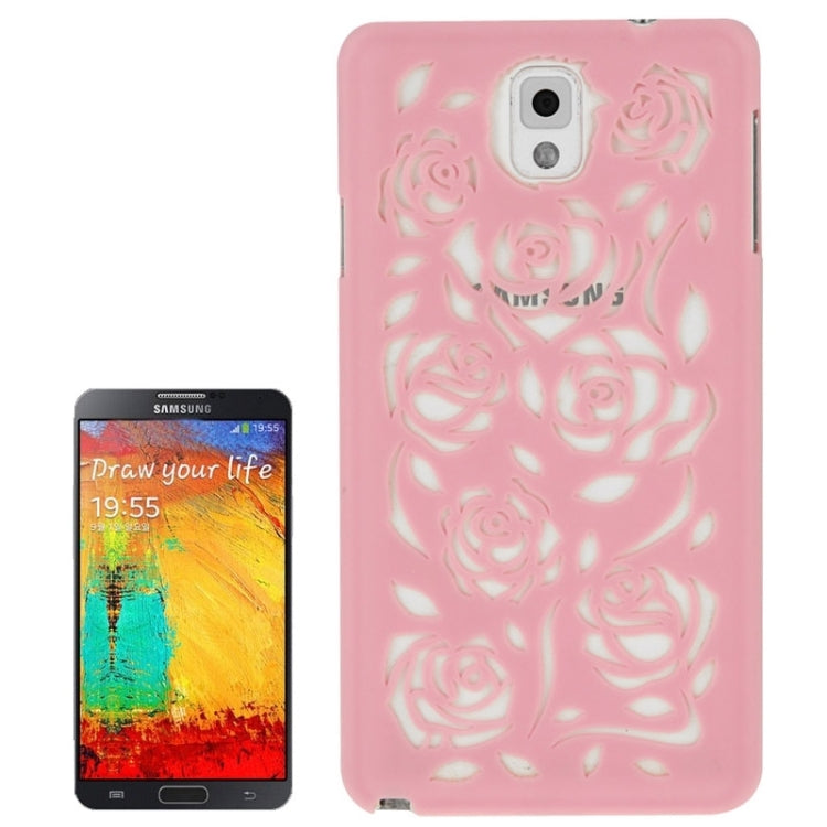 Hollow Out Rose Flowers Pattern Protective Hard Case for Galaxy Note III