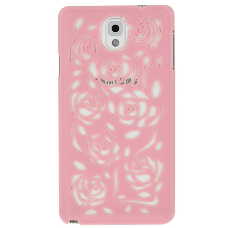 Hollow Out Rose Flowers Pattern Protective Hard Case for Galaxy Note III