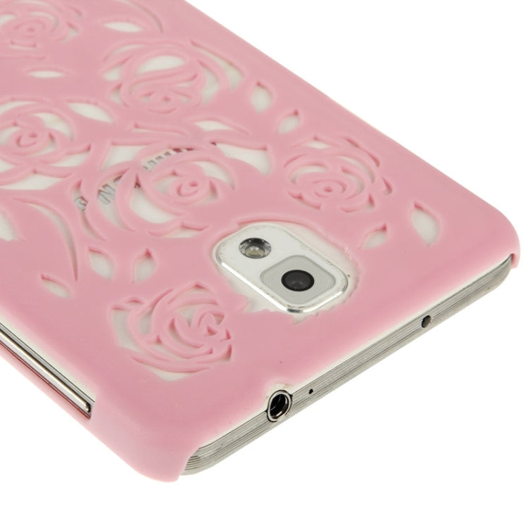 Hollow Out Rose Flowers Pattern Protective Hard Case for Galaxy Note III