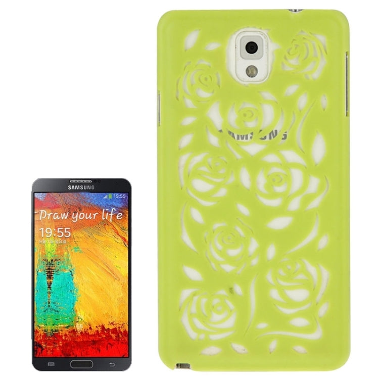 Hollow Out Rose Flowers Pattern Protective Hard Case for Galaxy Note III