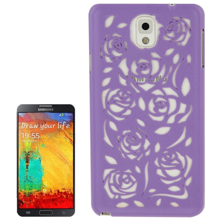 Hollow Out Rose Flowers Pattern Protective Hard Case for Galaxy Note III