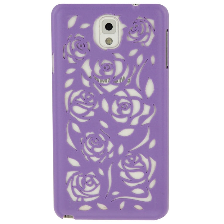 Hollow Out Rose Flowers Pattern Protective Hard Case for Galaxy Note III