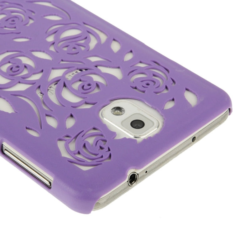 Hollow Out Rose Flowers Pattern Protective Hard Case for Galaxy Note III
