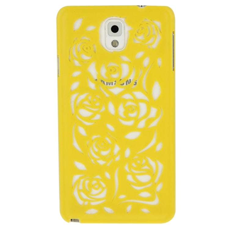 Hollow Out Rose Flowers Pattern Protective Hard Case for Galaxy Note III