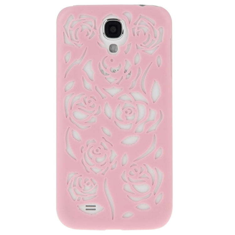 Hollow Out Rose Flowers Pattern Protective Hard Case for Galaxy S IV / i9500