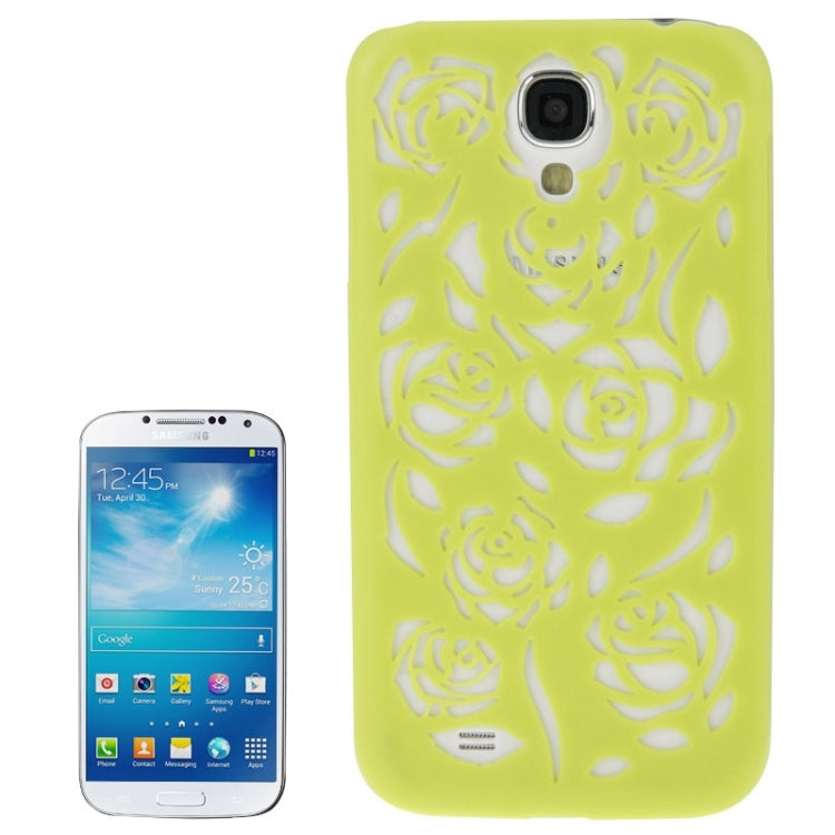 Hollow Out Rose Flowers Pattern Protective Hard Case for Galaxy S IV / i9500