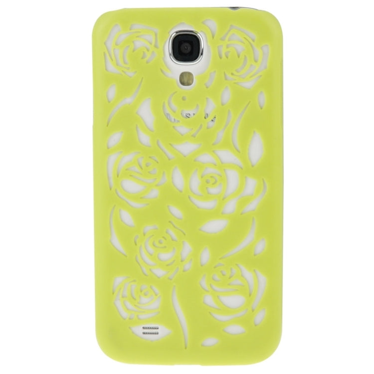 Hollow Out Rose Flowers Pattern Protective Hard Case for Galaxy S IV / i9500