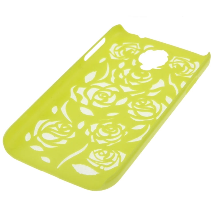 Hollow Out Rose Flowers Pattern Protective Hard Case for Galaxy S IV / i9500