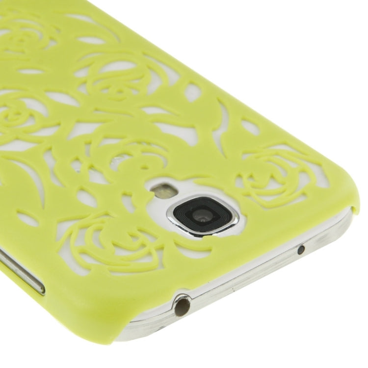 Hollow Out Rose Flowers Pattern Protective Hard Case for Galaxy S IV / i9500