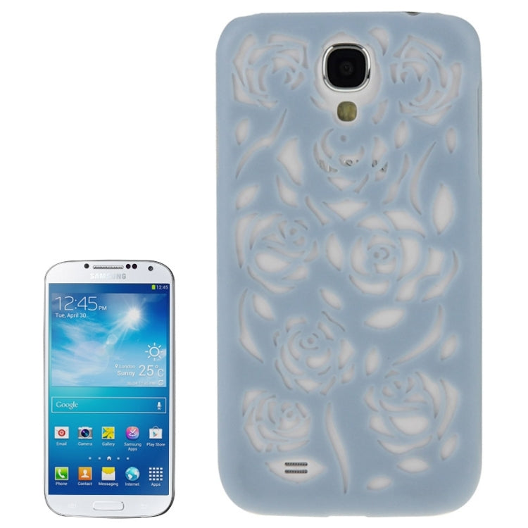 Hollow Out Rose Flowers Pattern Protective Hard Case for Galaxy S IV / i9500