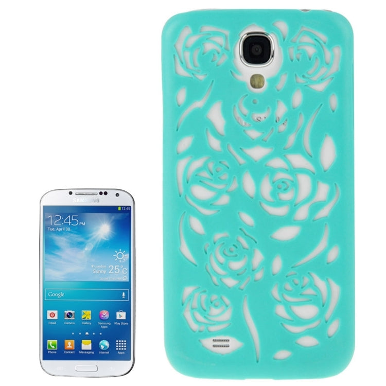 Hollow Out Rose Flowers Pattern Protective Hard Case for Galaxy S IV / i9500