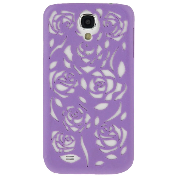 Hollow Out Rose Flowers Pattern Protective Hard Case for Galaxy S IV / i9500