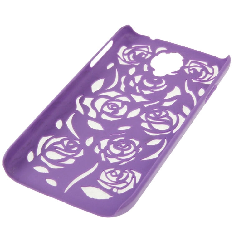 Hollow Out Rose Flowers Pattern Protective Hard Case for Galaxy S IV / i9500