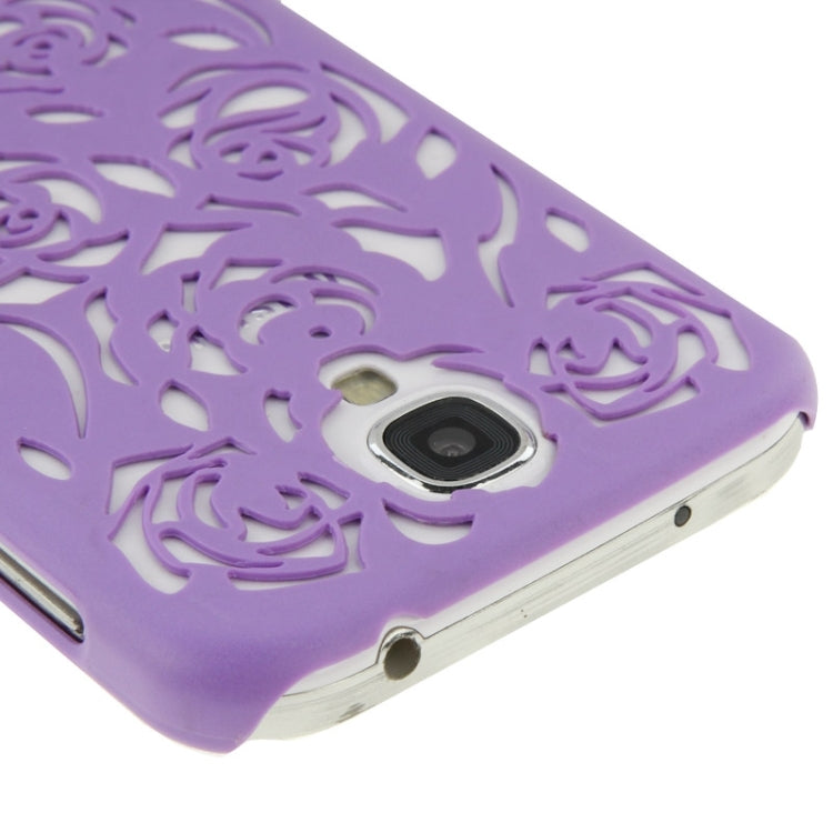 Hollow Out Rose Flowers Pattern Protective Hard Case for Galaxy S IV / i9500