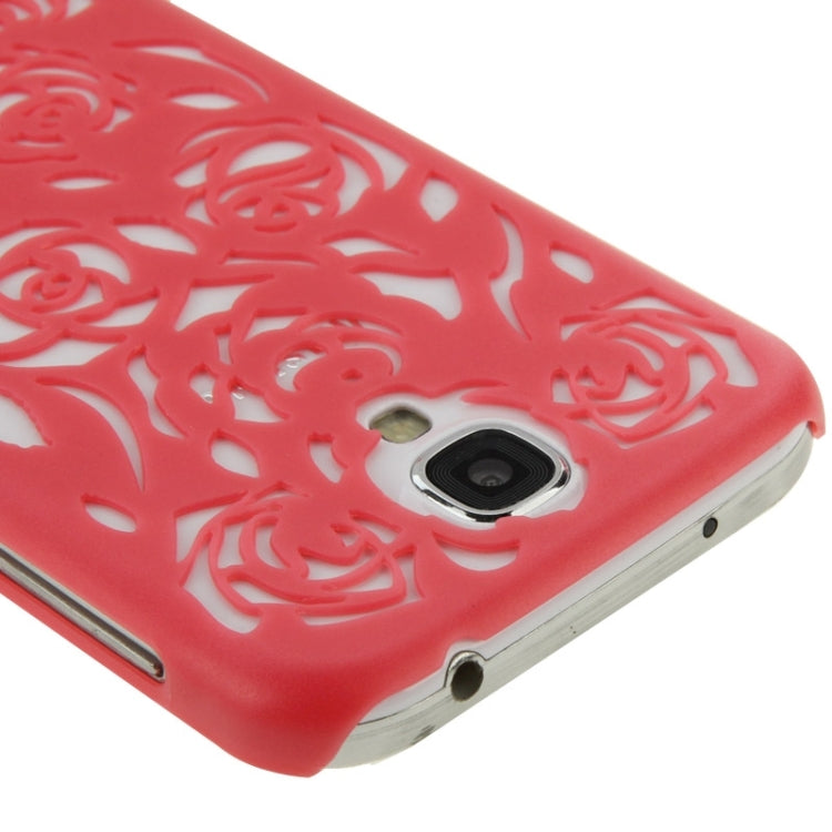 Hollow Out Rose Flowers Pattern Protective Hard Case for Galaxy S IV / i9500