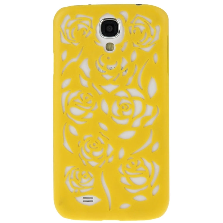 Hollow Out Rose Flowers Pattern Protective Hard Case for Galaxy S IV / i9500