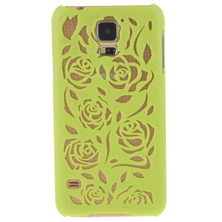 Hollow Out Rose Flowers Pattern Protective Hard Case for Galaxy S5
