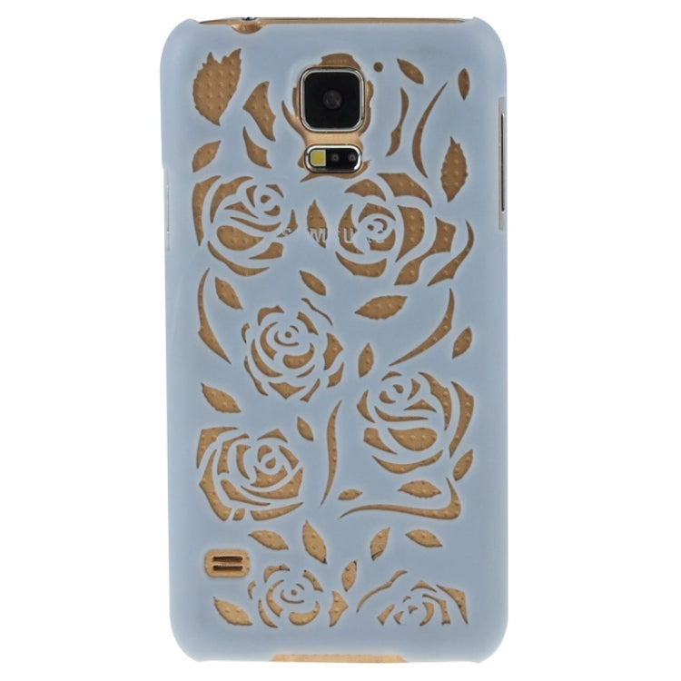 Hollow Out Rose Flowers Pattern Protective Hard Case for Galaxy S5