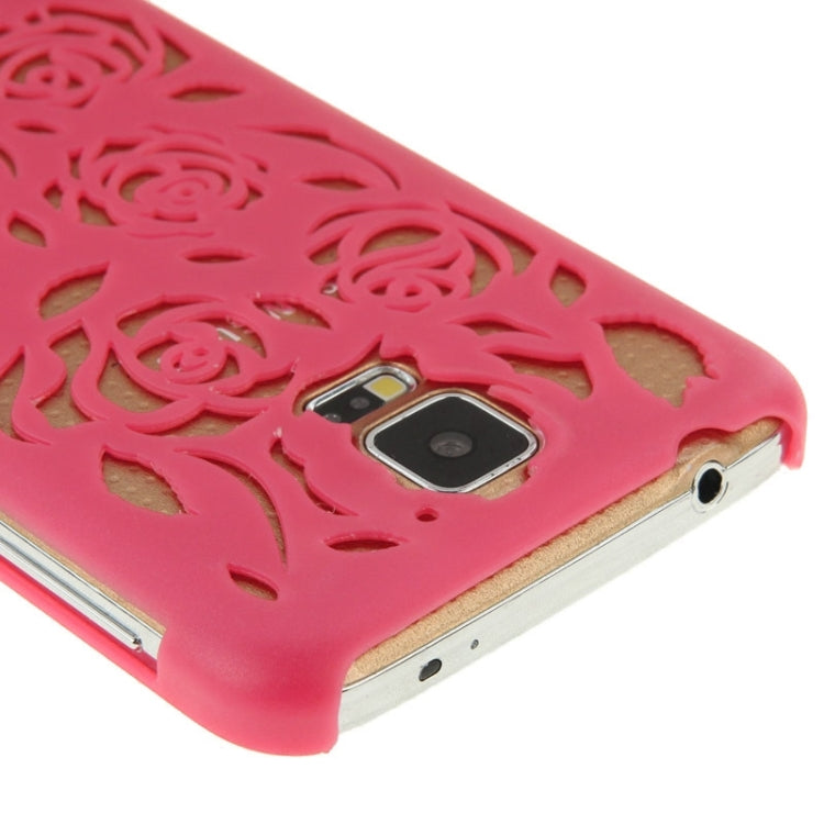 Hollow Out Rose Flowers Pattern Protective Hard Case for Galaxy S5