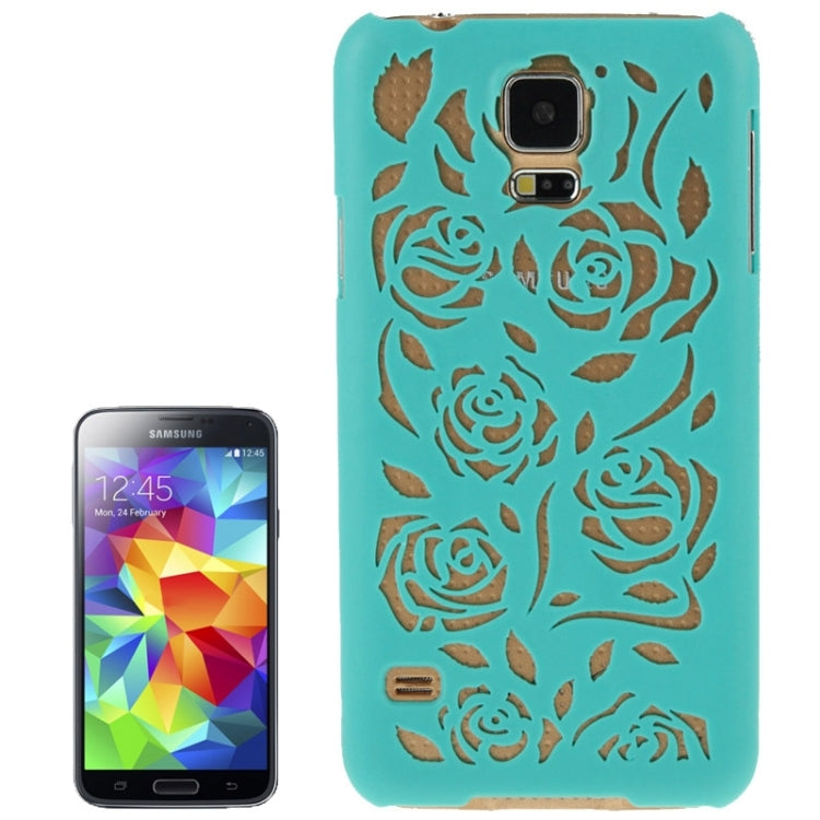 Hollow Out Rose Flowers Pattern Protective Hard Case for Galaxy S5