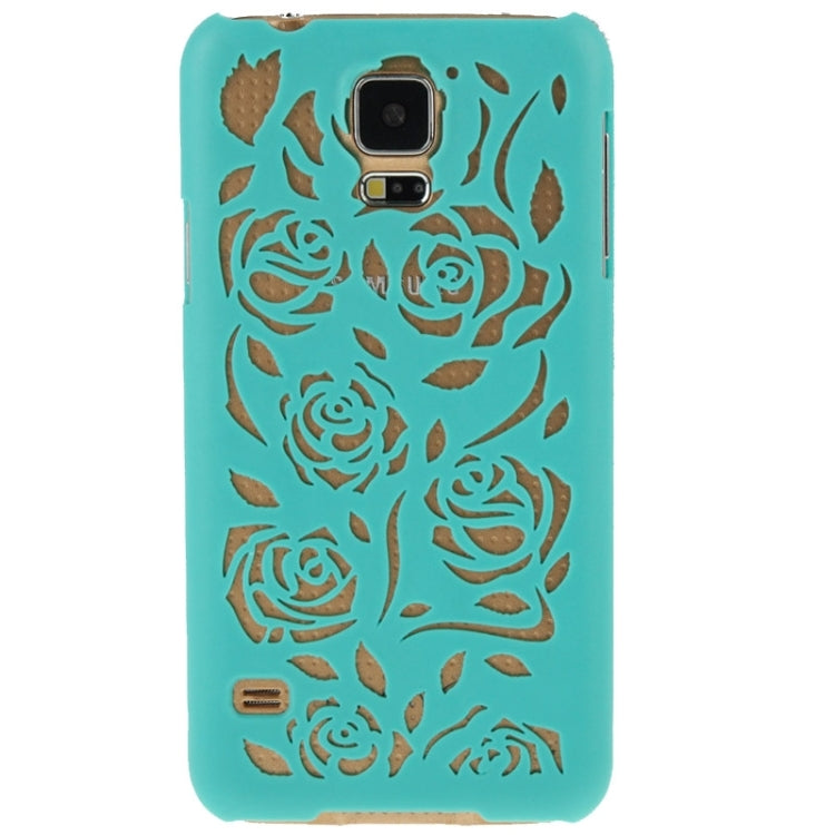 Hollow Out Rose Flowers Pattern Protective Hard Case for Galaxy S5
