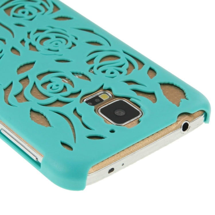 Hollow Out Rose Flowers Pattern Protective Hard Case for Galaxy S5