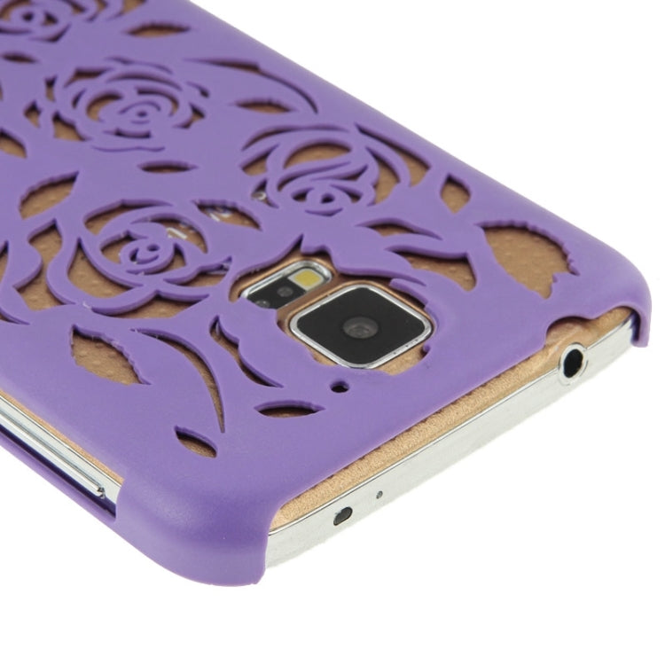 Hollow Out Rose Flowers Pattern Protective Hard Case for Galaxy S5
