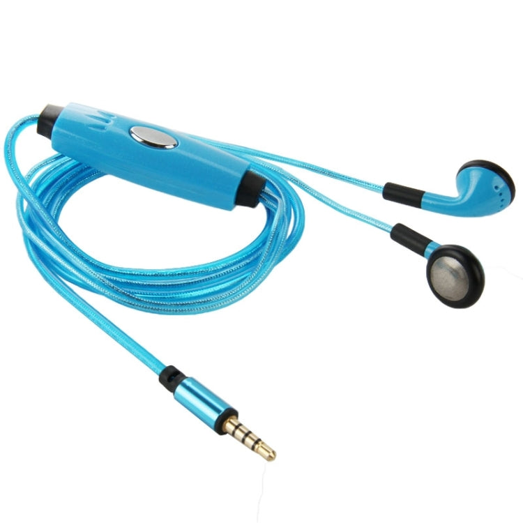 EL LED Visible Light Flowing In-ear Earphones with Line Remote & Mic for iPhone, Galaxy, Huawei, Xiaomi, LG, HTC and Other Smart Phones(Blue)
