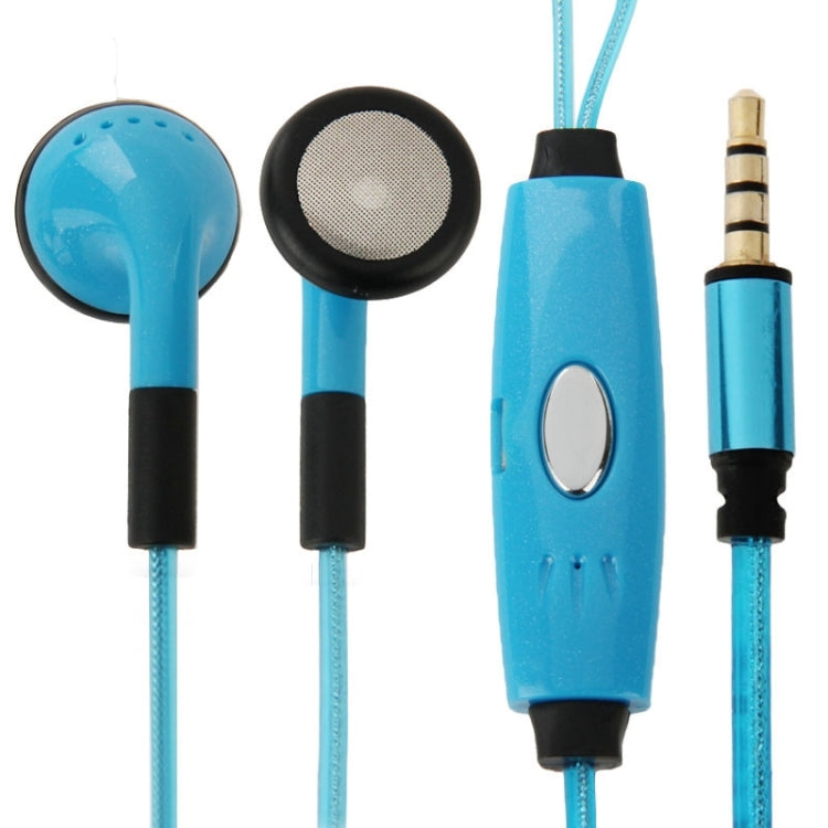 EL LED Visible Light Flowing In-ear Earphones with Line Remote & Mic for iPhone, Galaxy, Huawei, Xiaomi, LG, HTC and Other Smart Phones(Blue)