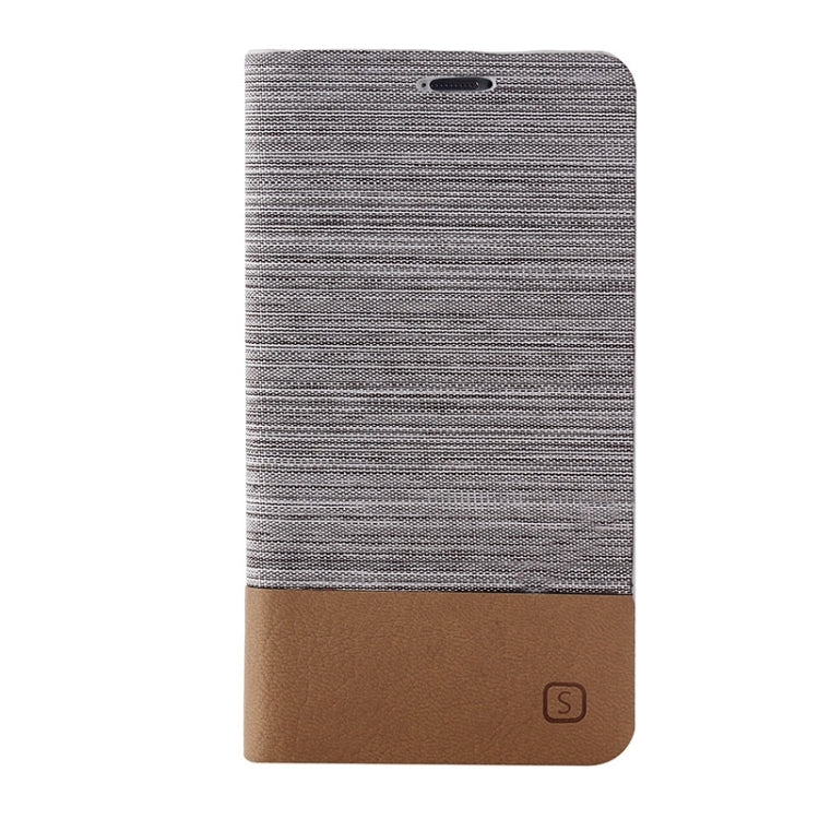 Horizontal Flip Canvas Leather Case with Card Slot & Holder for Galaxy A5 / A500