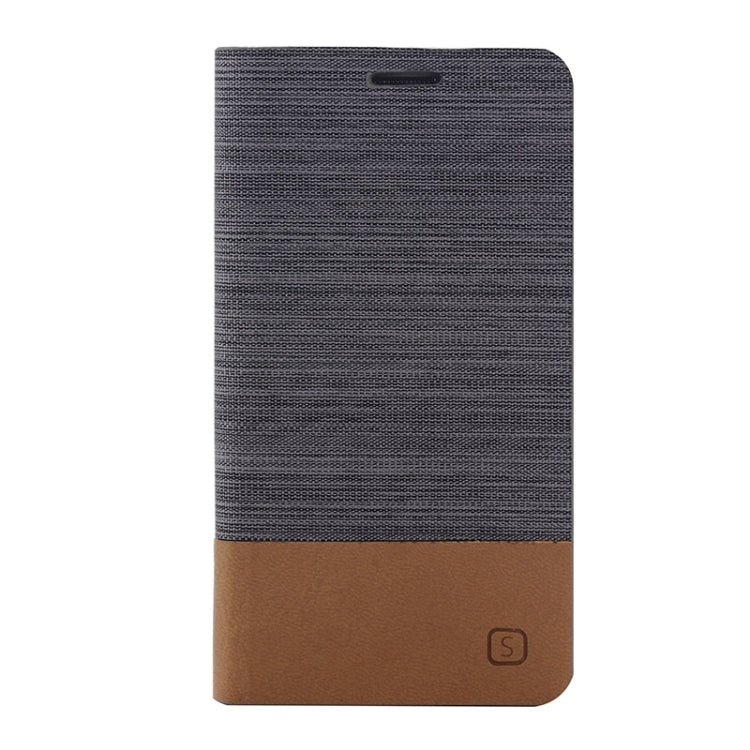 Horizontal Flip Canvas Leather Case with Card Slot & Holder for Galaxy A5 / A500