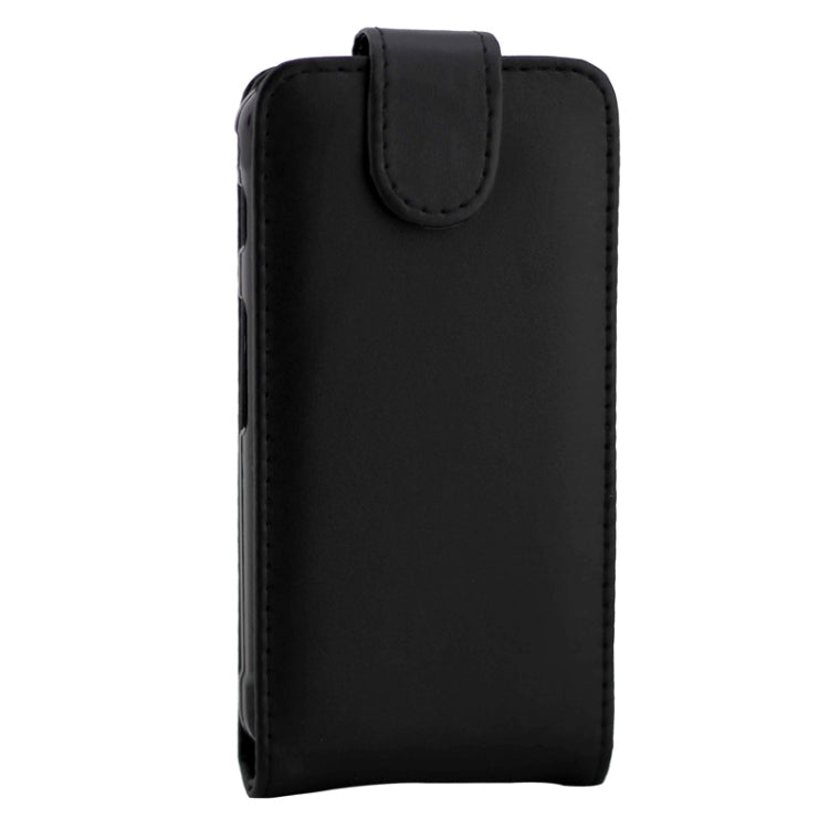 Vertical Flip Magnetic Button Leather Case for Galaxy Xcover 3 / G388F(Black)
