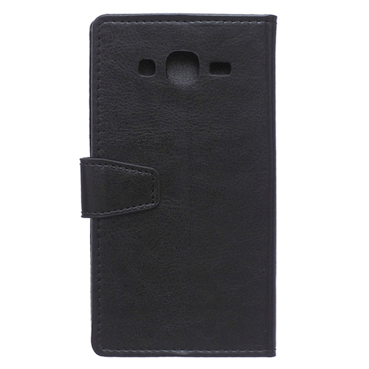 Crazy Horse Texture Horizontal Flip Magnetic Buckle Leather Case with Card Slots & Wallet & Holder for Galaxy J5