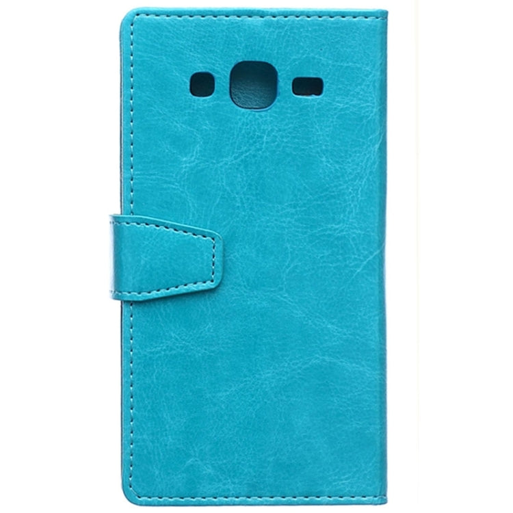 Crazy Horse Texture Horizontal Flip Magnetic Buckle Leather Case with Card Slots & Wallet & Holder for Galaxy J5