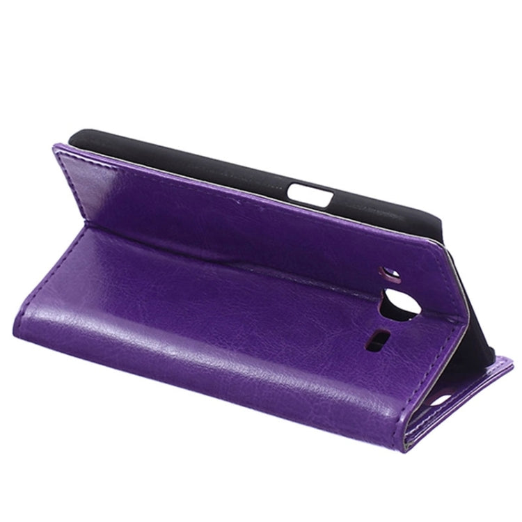 Crazy Horse Texture Horizontal Flip Magnetic Buckle Leather Case with Card Slots & Wallet & Holder for Galaxy J7