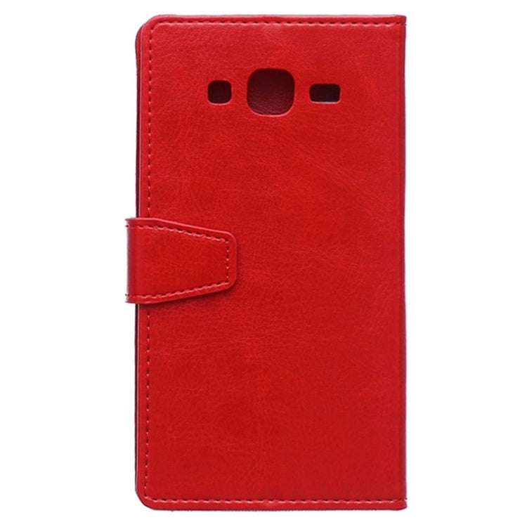 Crazy Horse Texture Horizontal Flip Magnetic Buckle Leather Case with Card Slots & Wallet & Holder for Galaxy J7