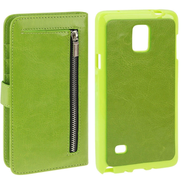 2 in 1 Separable Crazy Horse Texture Wallet Style Flip Leather Case for Galaxy Note 4 / N910