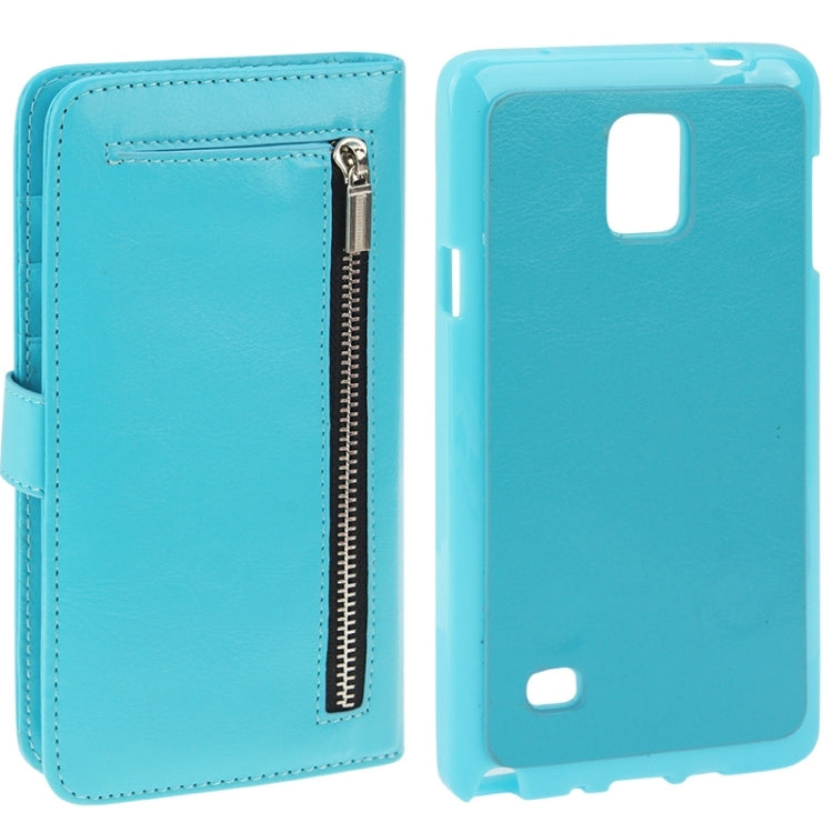 2 in 1 Separable Crazy Horse Texture Wallet Style Flip Leather Case for Galaxy Note 4 / N910