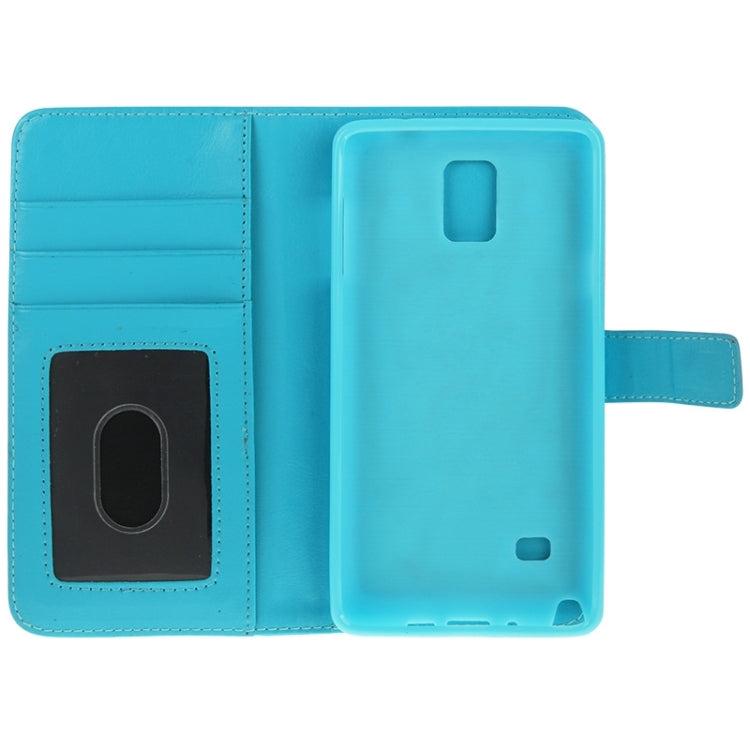 2 in 1 Separable Crazy Horse Texture Wallet Style Flip Leather Case for Galaxy Note 4 / N910
