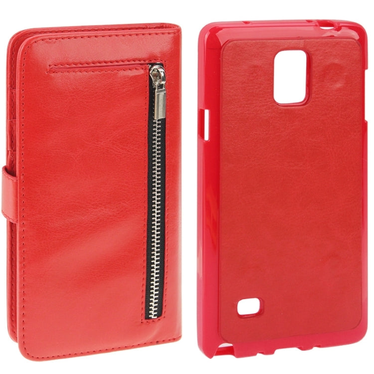 2 in 1 Separable Crazy Horse Texture Wallet Style Flip Leather Case for Galaxy Note 4 / N910