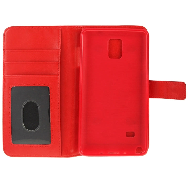 2 in 1 Separable Crazy Horse Texture Wallet Style Flip Leather Case for Galaxy Note 4 / N910