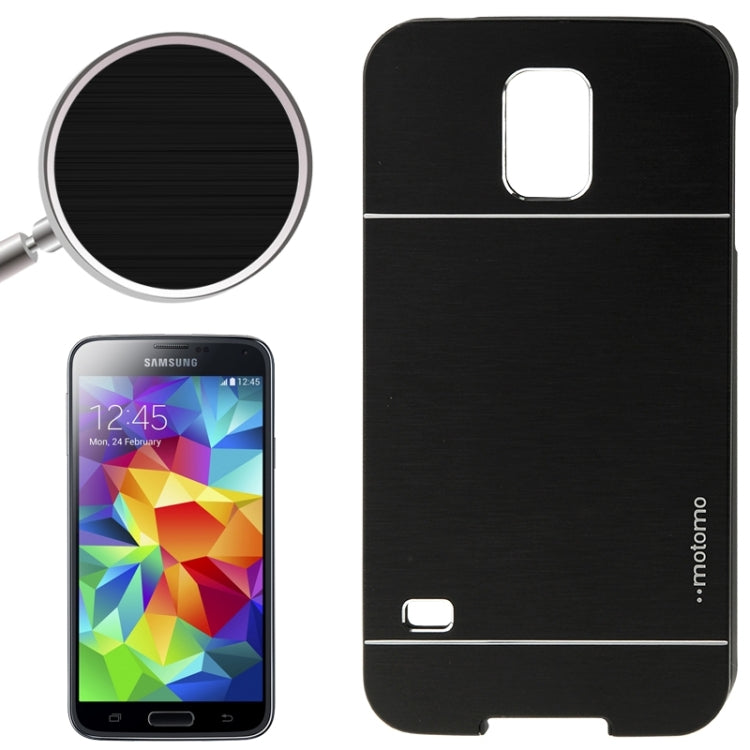 2 in 1 Brushed Texture Metal & Plastic Protective Case for Galaxy S5