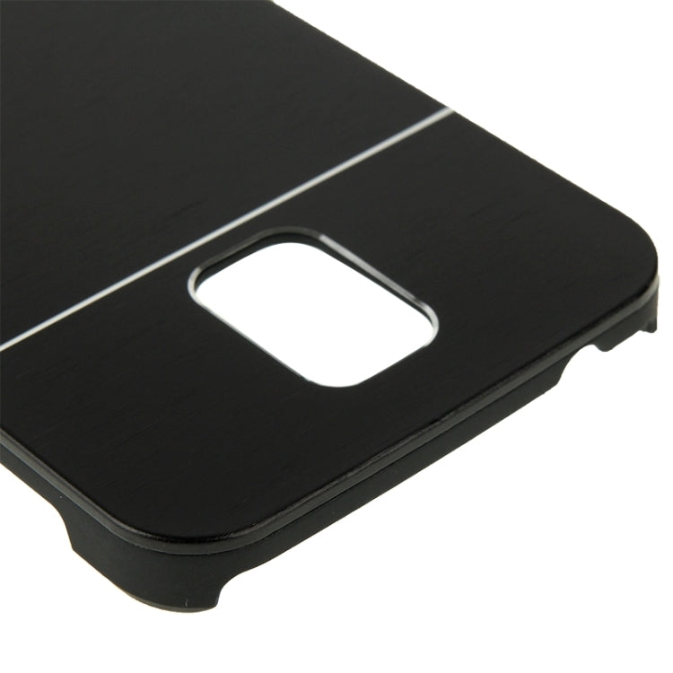 2 in 1 Brushed Texture Metal & Plastic Protective Case for Galaxy S5
