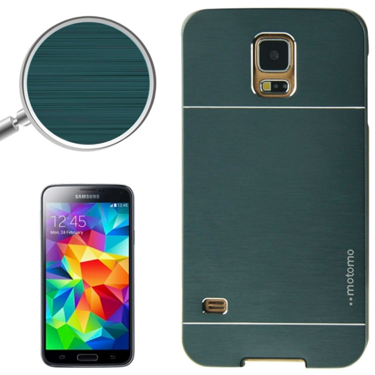 2 in 1 Brushed Texture Metal & Plastic Protective Case for Galaxy S5